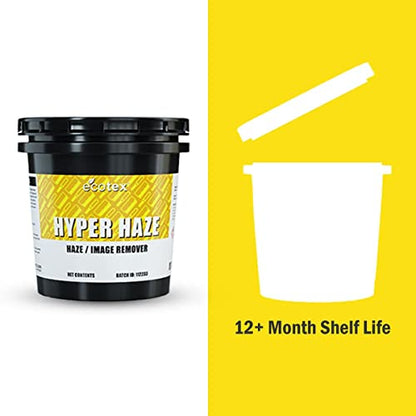 Ecotex® All Purpose Screen Printing Hyper Haze (Pint - 16oz.) - Eco Friendly Haze Remover and Degreaser, Plastisol and Water Based Ink Remover - Silk Screen Cleaner for Screen Printing Screens - size: 16 Ounce (Pack of 1)