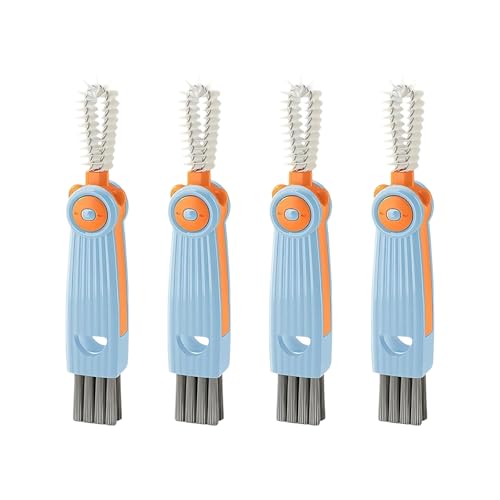 3-in-1 Cup Lid Crevice Cleaning Brush Set, Multifunctional Cleaning Tools for Bottle, Kitchen, and Home Gaps, Perfect for Tight Spaces and Narrow Corners, 4 Brushes Included (Style2) - color: Style2