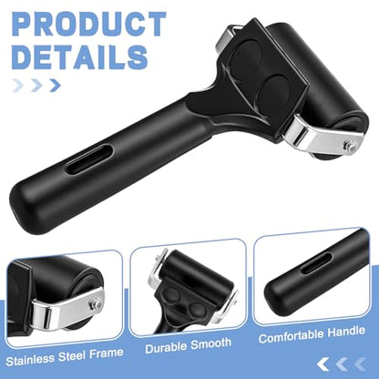 6 Pack 2.2 Inch Rubber Brayer Roller Hard Rubber Rollers for Crafting Printing Printmaking Wallpaper Inking Stamping Gluing