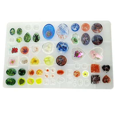 Silicone Resin Jewelry Casting Mold, Resin Jewelry Molds, for DIY Artcraft Project, Crafting, Gift Pendant, Pendant Earrings Making, Large