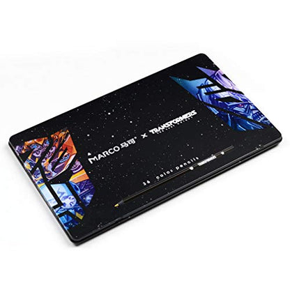oil color pencil 36 colors, cool black wood color pencil