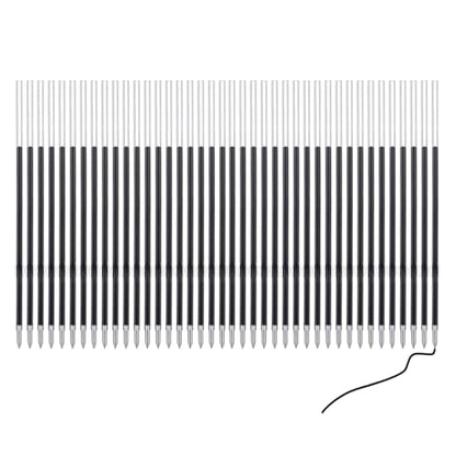 PASISIBICK 3.86 in Black Ink Refills for Ballpoint Pen with Stylus Tip, Soft Touch Click Pen, 2 in 1 Metal Pens, Medium Point(Pack of 40) - color: 40 Black Ink Refills