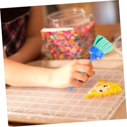 Lurrose 8Pcs Sponge Paint Rollers Set Kids Painting Rolls with Handle Foam Brayers for Drawing Graffiti Art Lessons Craft Projects 4.33In