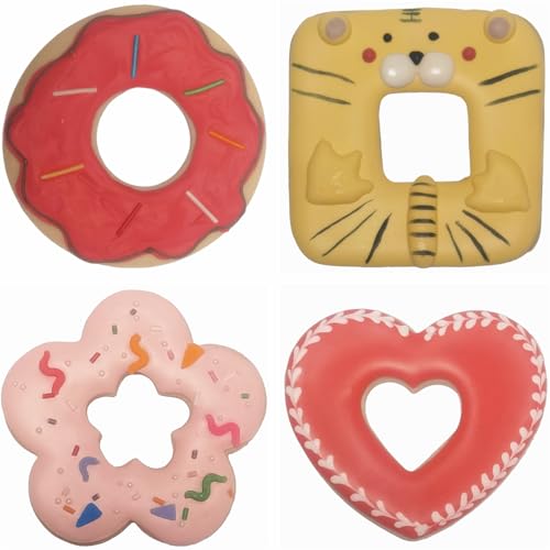 4-Piece Linzer Cookie Cutters Set - Stainless Steel Large Fondant Biscuit Molds for Birthday Party, Graduation, Christmas, and Holiday Baking DIY (Round, Square, Heart, Flower)