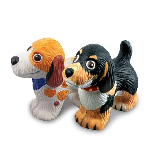 4M 3D Mould & Paint - Puppy Dogs Kit for Kids Ages 5+ - Create, Paint, and Decorate Adorable Puppy Figurines! - style: Puppy Dogs