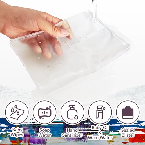 LIVHOLIC Small Gel Plate 10x10 cm Sqaure Gel Printing Plate Small Size for Printmaking Card Making Mix Media - size: 10CM