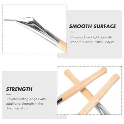 EXCEART 3Pcs Batik Tool Set Stainless Steel Carving Tools for Pottery Clay Modeling Wax Printing and Fabric Drawing DIY Sculpture Supplies
