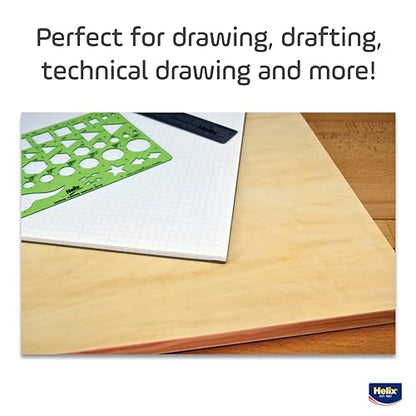 Maped - Helix Wooden Lightweight Drawing Board 18x24 Inch - Sketching Outdoors - Lightweight Design - Up to 80% Lighter Than Most Boards - Smooth Surface, Portable and Durable - size: 18” x 24”, style: Plain Edge