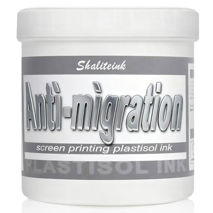 Shaliteink® Screen Printing Plastisol Ink Anti-Migation - Highly Opaque Screen Printing Ink for Cotton, Polyester and Other Fabrics (16oz.) - color: Anti-migration, size: 16 fl oz