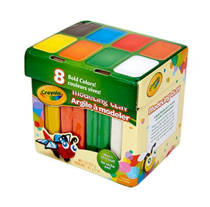 Crayola Modeling Clay in Bold Colors, 2lbs, Gift for Kids, Ages 4 & Up (Pack of 8) - size: Small (Pack of 8)