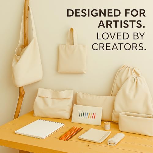 100% Cotton Canvas Fabric by the Yard – 63" x 2 Yards (7 oz) – Duck Canvas Fabric for Sewing & Painting – Duck Cloth Fabric by the Yard, Tote Bags & DIY - size: 2 Yards+ (63'' x 80'')