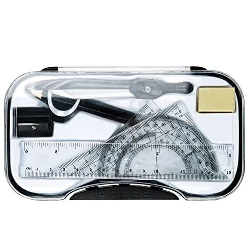 Drawing Compass Drafting Tools Mathematics Compass Geometry Drawing Compass Ruler Triangle Ruler Mathematics Tool Set School Desktop Supplies Math Ruler Kit