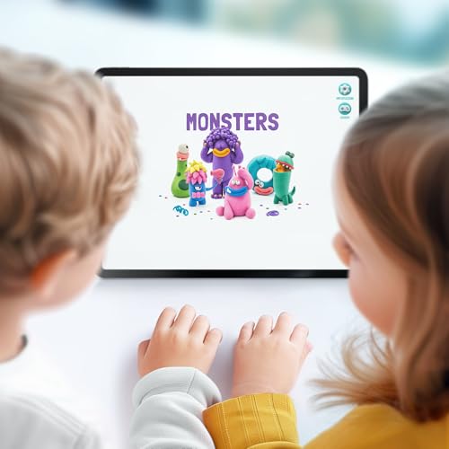 HEY CLAY Set - Colourful Modeling Air Dry Clay Kit for Kids 15 cans and Sculpting Tools with Fun Interactive Instructions App - Children 3+ (Monsters) - style: Monsters
