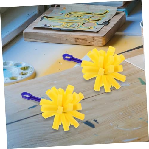 Veemoon 10pcs Paint Brushes Sponge Set – Small Textured Foam Brushes for ’s Craft Painting and Acrylic Art Supplies