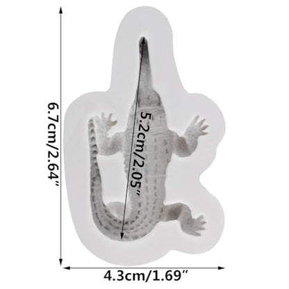 Crocodile Silicone Resin Mold Ocean Animal Polymer Clay Molds for DIY Crafts Epoxy Resin Casting Air Dry Polymer Clay Plaster Jewelry Making - color: Style H