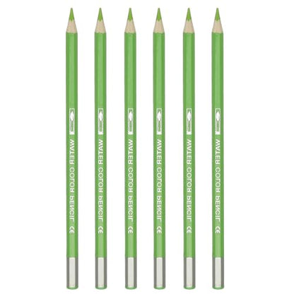 PATIKIL Watercolor Pencil, 6Pcs Water Soluble Pencils for Blending, Coloring, Sketch Drawing, Painting, Green Yellow - color: Green Yellow