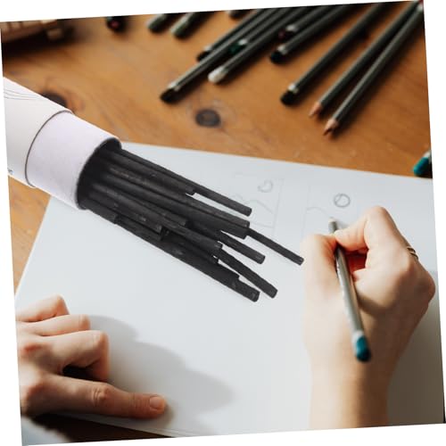 jojofuny 25Pcs Compressed Charcoal Sticks for Artists Durable Willow Drawing Pencils Smooth Surface Shading Sketching Supplies for Students and Professionals