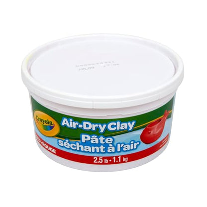 Crayola Air Dry Clay, 2.5lb Tub, Red