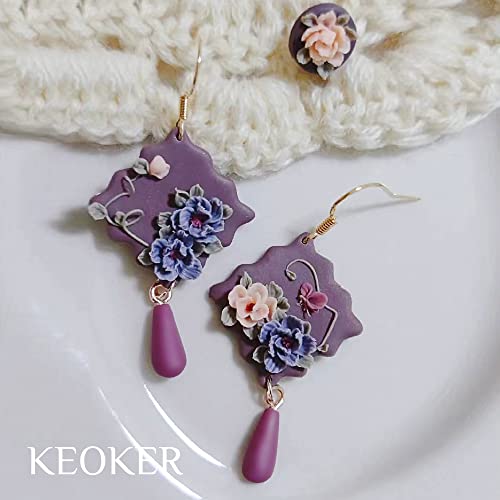 KEOKER Polymer Clay Bead Roller, Polymer Clay Earrings Tools, Round Bead Maker, Clay Jewelry Making Tool, Helps You Make Perfectly Round Beads in Three Sizes (Teardrop Shape Bead) - color: 8mm/10mm/12mm Teardrop Shape Bead