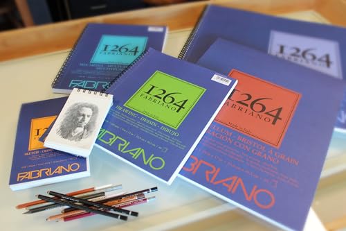 Fabriano 1264 Drawing Pad, 9" x 12", 75 lb. - size: 9 x 12