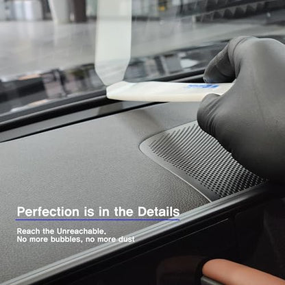 6-in-1 Window Tint Gap Tool Kit – Professional Narrow Gap Tint Finishing & Dust Removal Tools, POM Precision Squeegee Set for Car Window Tint, Vinyl Wrap & PPF