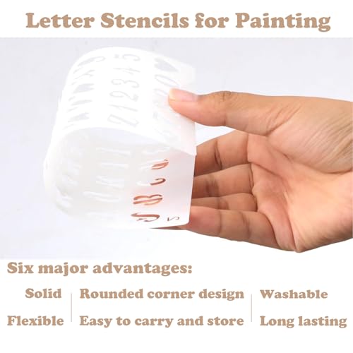 24 Pieces Stencils for Painting, Abstract Texture Mixed Media Art Supplies Crafts Reusable Layering Stencil Brick Pattern Templates for Drawing Card Making Canvas Furniture Paper (Type-C) - style: TYPE-C