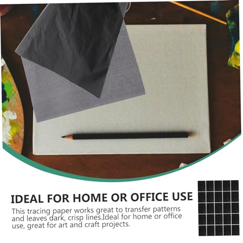 DOITOOL 25 Sheets Graphite Transfer Paper Reusable Carbon Paper for Tracing Patterns Crisp Lines for Drawing Crafting and DIY Projects