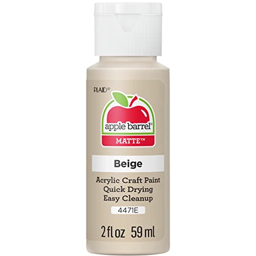 Apple Barrel Acrylic Paint in Assorted Colors (2 oz), 4471E, Beige - color: Beige, size: 2 Fl Oz (Pack of 1)