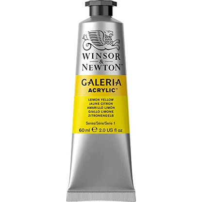 Winsor & Newton Galeria Acrylic Color, 60ml (2-oz) Tube, Lemon Yellow - color: Lemon Yellow, style: 2-oz Tube