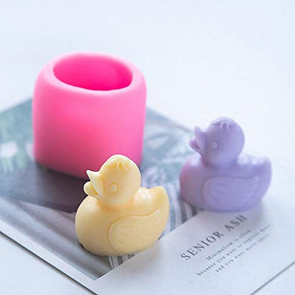 3D Rubber Duck Soap Mold, Yellow Duckie Silicone Chocolate Fondant Mold for Baby Shower Cake Topper Decoration Candle Bath Bomb Lotion Bar Polymer Clay Resin Mould