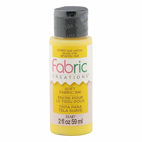 Fabric Creations Fabric Ink in Assorted Colors (2-Ounce), Real Yellow - color: Real Yellow