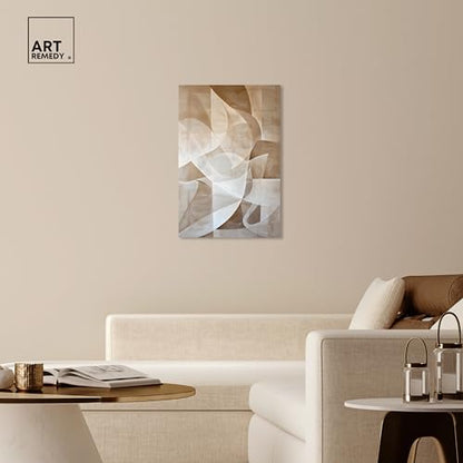 Art Remedy Scattered Thoughts Gallery Wrapped Abstract Shapes 1 Piece Canvas Wall Art, 24" x 36", Gallery Wrapped - color: Gallery Wrapped, size: 36"L x 24"W