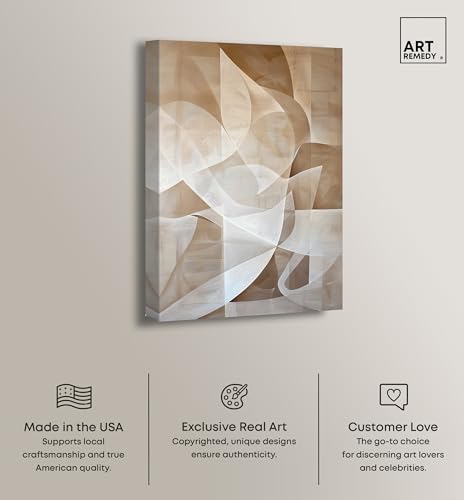 Art Remedy Scattered Thoughts Gallery Wrapped Abstract Shapes 1 Piece Canvas Wall Art, 24" x 36", Gallery Wrapped - color: Gallery Wrapped, size: 36"L x 24"W