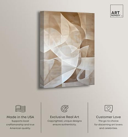 Art Remedy Scattered Thoughts Gallery Wrapped Abstract Shapes 1 Piece Canvas Wall Art, 10" x 15", Gallery Wrapped - color: Gallery Wrapped, size: 15"L x 10"W
