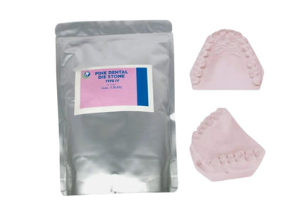 3 lb. - Dental Gypsum Die Stone – Pink Type IV – All Purpose Compound - Model Stones - Used in Dental Lab Arts & Crafts Jewelers – Sealable 5 Pound Bag with Plastic Scoop Included