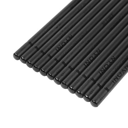 12pcs Charcoal Pencil Set for Drawing, Coloring, Shading,Black 14B Pencil Sticks,Gift for Artist, Hobbyist,Beginner - color: 12pcs*14B