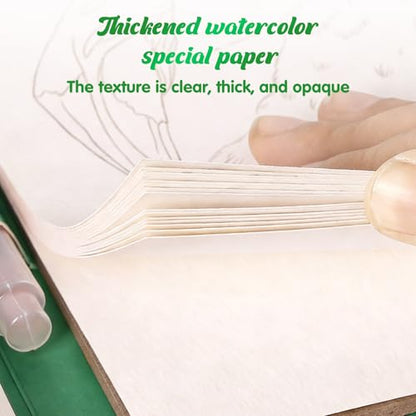 houlishu Flower Bird Art Painting Book, Portable Sketch Album for Art Creation and Relaxation