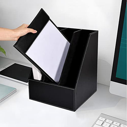 GORESE 2 Pack A4 Letter Size Clipboards, Black Faux Leather, Low Profile Magnetic Clip, 9" x 12.5" - style: 2 Pack-A4-Black-A042