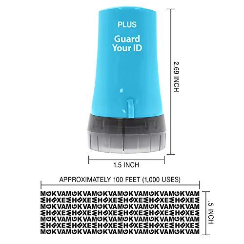 Guard Your ID Advanced 2.0 Rollers Identity for Theft Address Eraser and Security Prevention (Regular 3-Pack, Turquoise) - color: Turquoise, size: Regular 3-Pack
