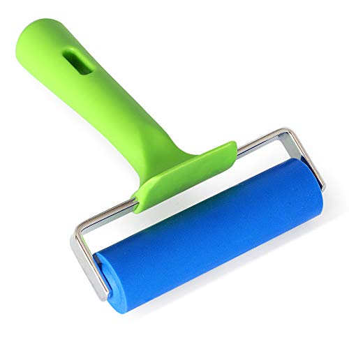 LifeGrip Rubber Brayer Roller - 4 inch/10 cm Wide - Ideal for Car Sound Deadening, Mats, Deadener Insulation, Construction, Masonry, Stamping, Anti Slip/Skid, Wallpaper Installation… - size: 4 inch/10 cm