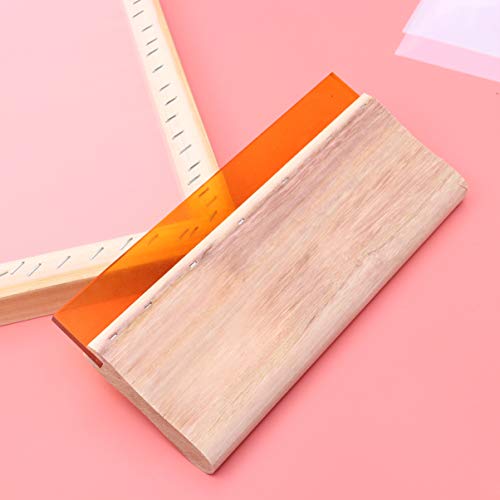EXCEART 1set DIY Silk Kit Transparency Film Mask Tape Squeegees for Craft Projects Frame for Family Activities