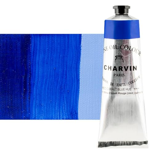 Charvin Extra Fine Oil Paint 150 mL Tube Cobalt Blue Reddish Hue – Professional Artist Oil Color, Archival Quality, Smooth Finish, Nature-Inspired Tone - color: Cobalt Blue Reddish Hue