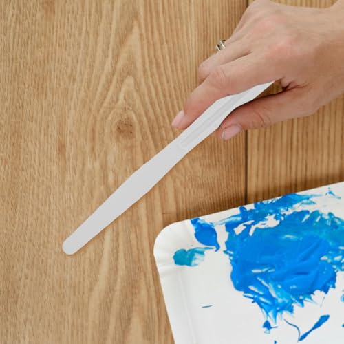 VILLCASE Oil Painting Spatulas Set 5 Pcs Painting Scrapers for Pigment Mixing Stirring and Texture Scraping Ergonomic Handle Art Painting Tools for Canvas Acrylic and Oil Paints