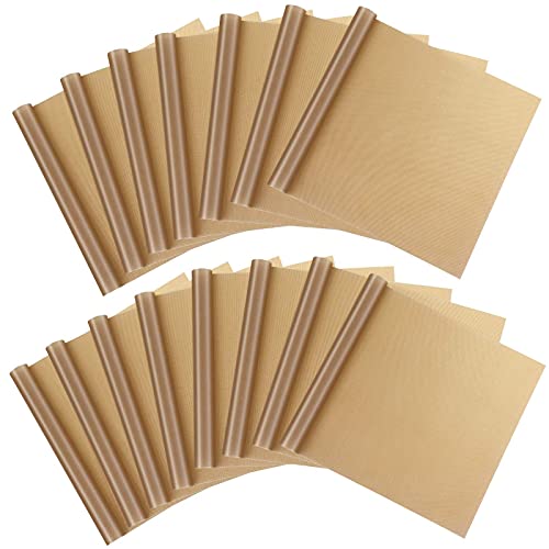 Teflon Sheet for Heat Press, 15 Pack Selizo Heat Transfer Cover Paper Heat Resistant Transfer Protector Sheets for Cricut Iron HTV Vinyl, Sublimation, Baking and Craft - color: 15 Pack