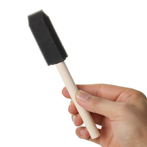 Bates- Foam Paint Brushes, 1", 75 Pack, Black Sponge Brushes for Painting, Sponge Paint Brush - color: Black, size: 1 inch, 75 Pack