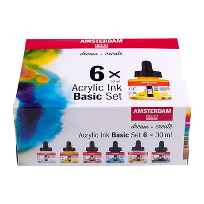 Amsterdam Acrylic Ink Basic Set | 6 x 30 ml (17209101)