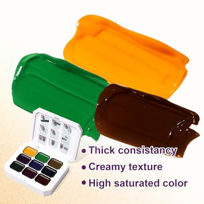 Gradient Painting Gel, 9 Colors Ombre Gel Nail Polish Glazed Colors for Pigment Pat Aura Nails French Manicure Soak Off UV Long-lasting High-glossy Home Nail Salon Dopamine Fructose - color: Dopamine Fructose