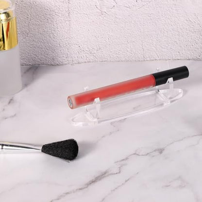 PATIKIL Acrylic Pen Holder Display Stand, 3Pcs Desk Pencil Organizer Paintbrush Drying Rack Makeup Brush Display Stand for Office Home Store, Clear