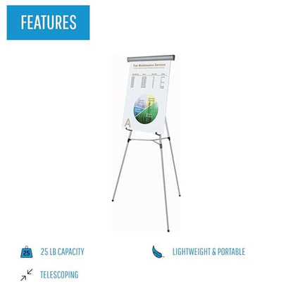 MasterVision Presentation Easel FLX09102MV - 1 Each - style: Lightweight