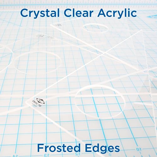 Alvin 130C-6 30-Degree/60-Degree 6" Clear Professional Acrylic Triangle - size: 6", style: 30/60 Degree